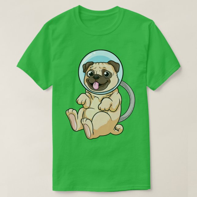 Dog as Astronaut in Space T-Shirt (Design Front)