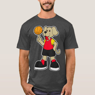 Dog as Basketball player with Basketball 3 T-Shirt