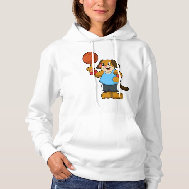 Dog as Basketball player with Basketball Hoodie (Front)
