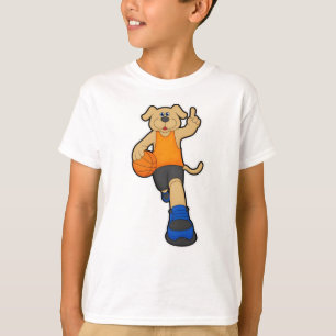 Dog as Basketball player with Basketball T-Shirt