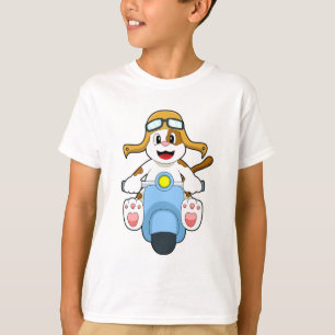 Dog as Biker with Scooter.PNG T-Shirt