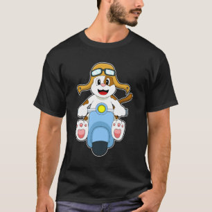 Dog as Biker with Scooter.PNG T-Shirt