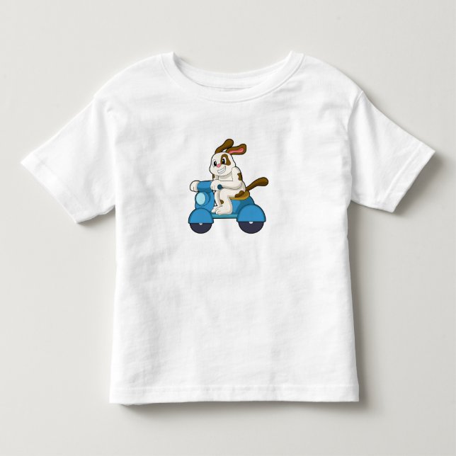 Dog as Biker with Scooter.PNG Toddler T-shirt (Front)