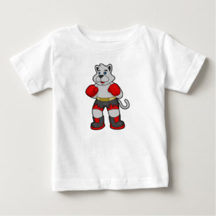 Dog as Boxer with Boxing gloves Baby T-Shirt
