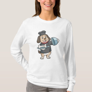 Dog as Chef with Platter & Bones T-Shirt