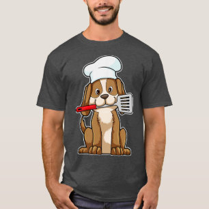 Dog as Cook with Chefs hat Spatula T-Shirt