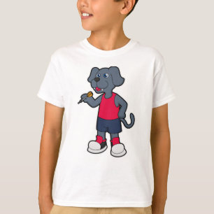 Dog as Dart player with Darts T-Shirt