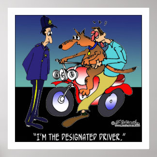 Dog As Designated Driver Poster