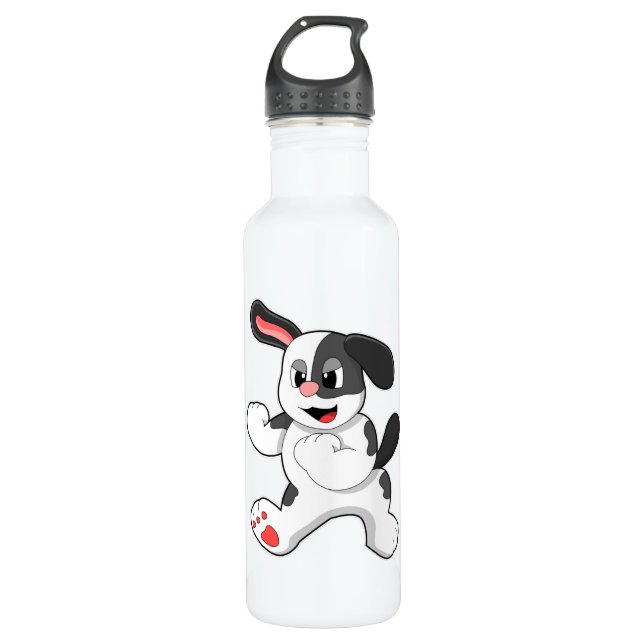 Dog as Fighter Stainless Steel Water Bottle (Front)