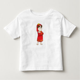 Dog as Firefighter with Helmet Toddler T-shirt