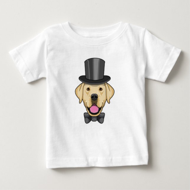 Dog as Groom with Bow Baby T-Shirt (Front)