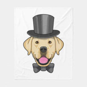 Dog as Groom with Bow Fleece Blanket