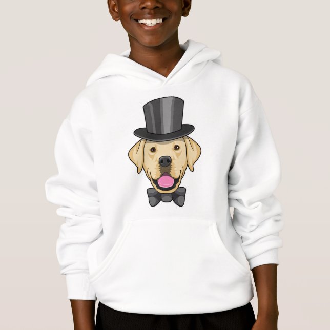Dog as Groom with Bow Hoodie (Front)