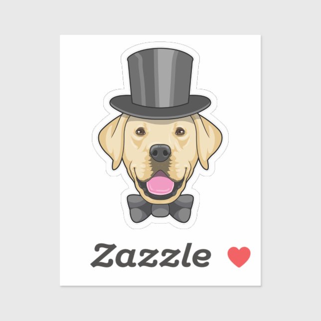 Dog as Groom with Bow Sticker (Sheet)