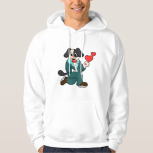 Dog as Groom with Suit & Tie Hoodie