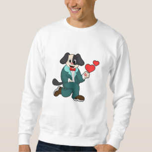 Dog as Groom with Suit & Tie Sweatshirt