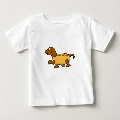 Dog as Hotdog Baby T_Shirt
