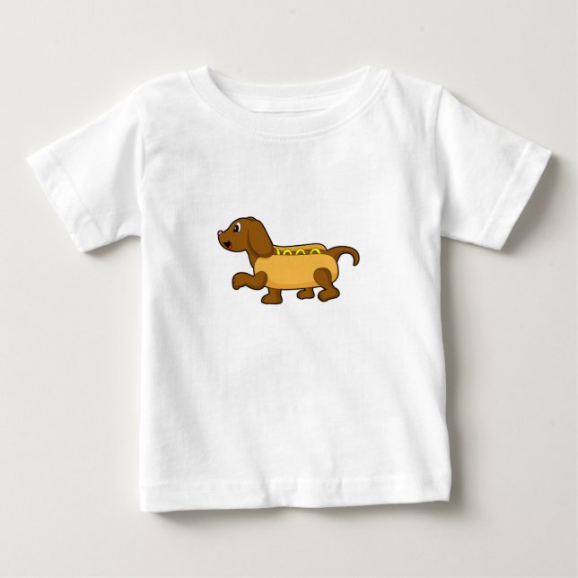 Dog as Hotdog Baby T-Shirt (Front)