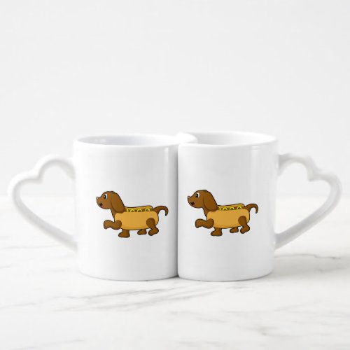 Dog as Hotdog Coffee Mug Set