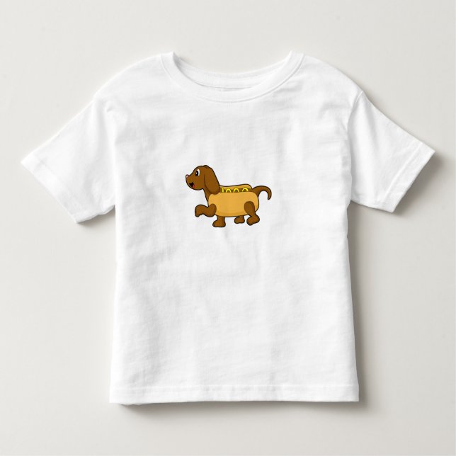 Dog as Hotdog Toddler T-shirt (Front)