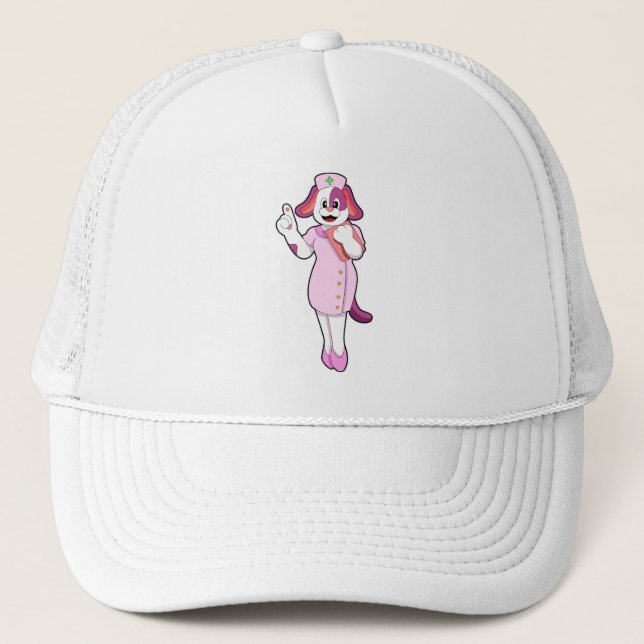 Dog as Nurse Trucker Hat (Front)
