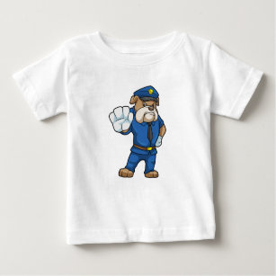 Dog as Police officer with Uniform Baby T-Shirt