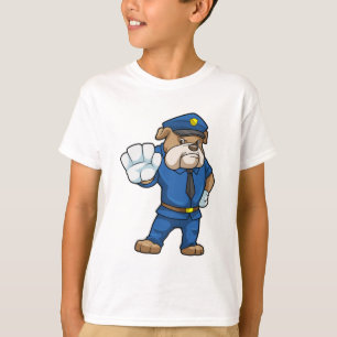 Dog as Police officer with Uniform T-Shirt