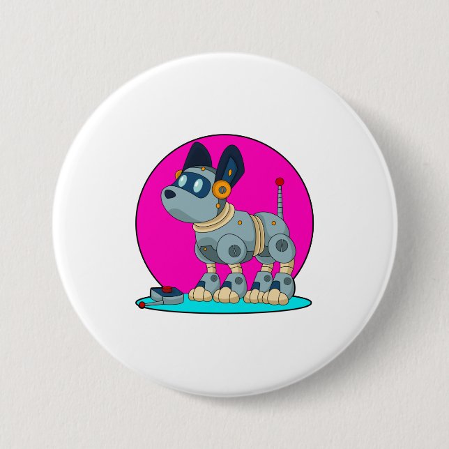 Dog as Robot Button (Front)