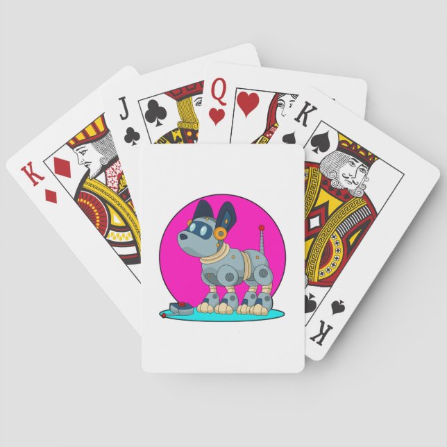 Dog as Robot Poker Cards (Back)