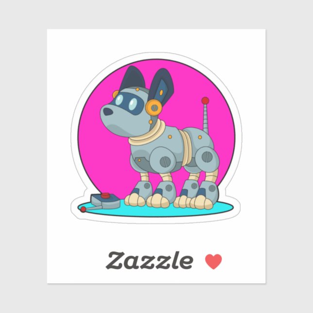 Dog as Robot Sticker (Sheet)