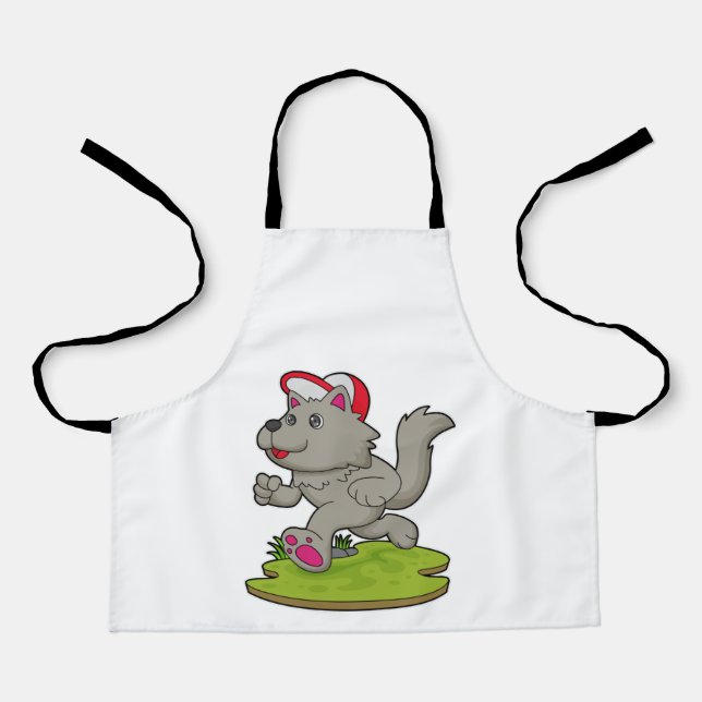 Dog as Runner with Cap Apron (Front)