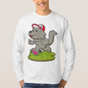 Dog as Runner with Cap T-Shirt