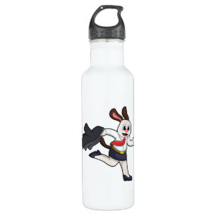 Dog as Secretary with Skirt Stainless Steel Water Bottle