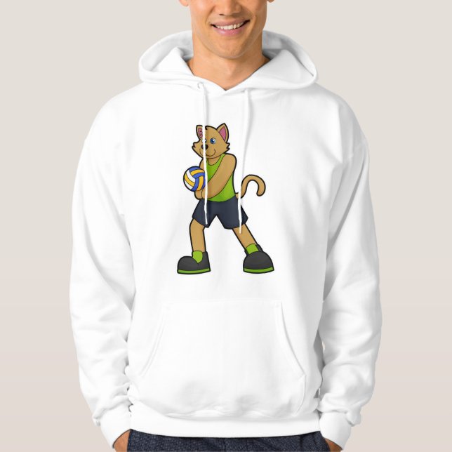 Dog as Volleyball player with Volleyball Hoodie (Front)