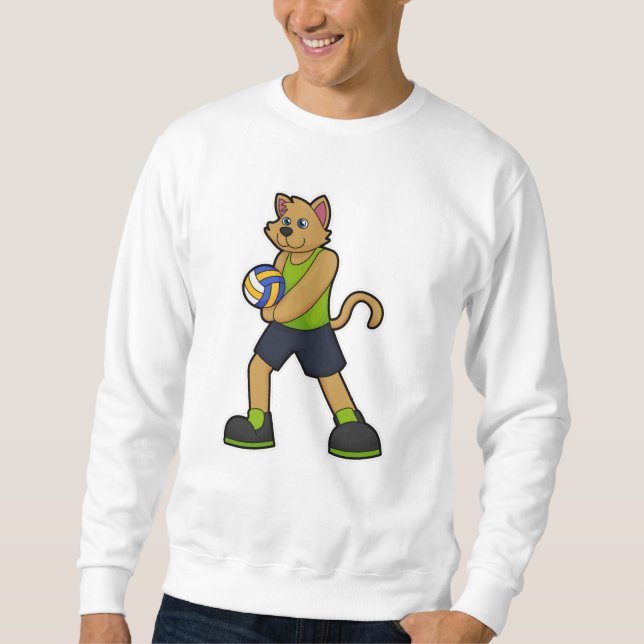 Dog as Volleyball player with Volleyball Sweatshirt (Front)