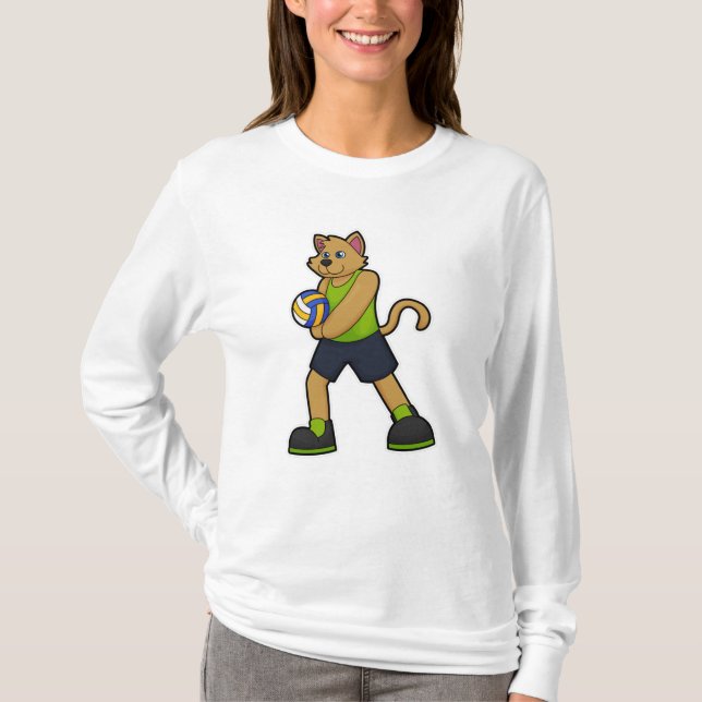 Dog as Volleyball player with Volleyball T-Shirt (Front)