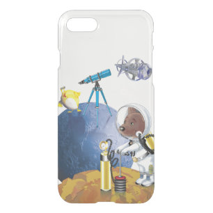 Dog astronaut and alien iPhone SE/8/7 case