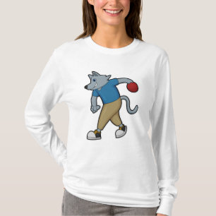 Dog at Bowling with Bowling ball T-Shirt