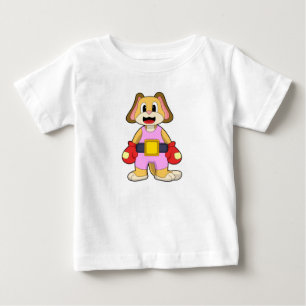 Dog at Boxing with Boxing gloves Baby T-Shirt
