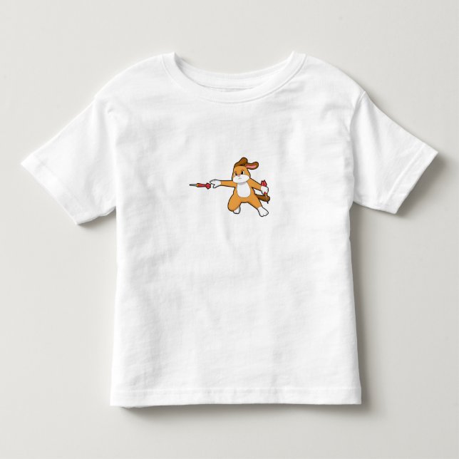 Dog at Darts with Dart.PNG Toddler T-shirt (Front)
