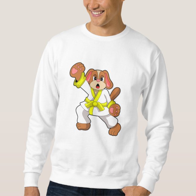 Dog at Karate Martial arts Sweatshirt (Front)