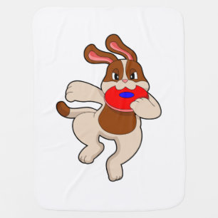 Dog at Playing Baby Blanket