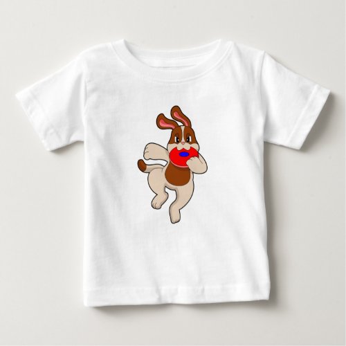 Dog at Playing Baby T_Shirt