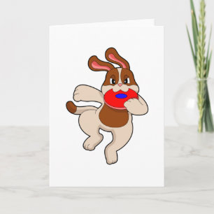 Dog at Playing Card