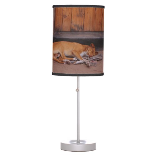 Dog at Rest Table Lamp