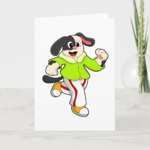 Dog at Running Card
