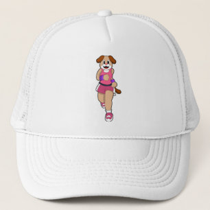 Dog at Running Trucker Hat