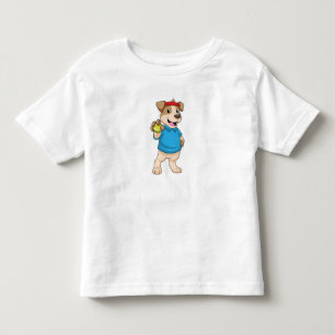 Dog at Tennis with Tennis ball Toddler T-shirt
