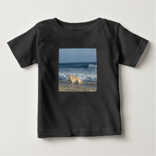 Dog At The Beach Baby T-Shirt