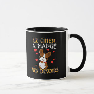 Dog Ate My Homework - Learning French Quote Mug